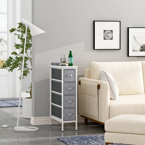 The Twillery Co.® Marcello Narrow 4 Drawer Storage Chest & Reviews